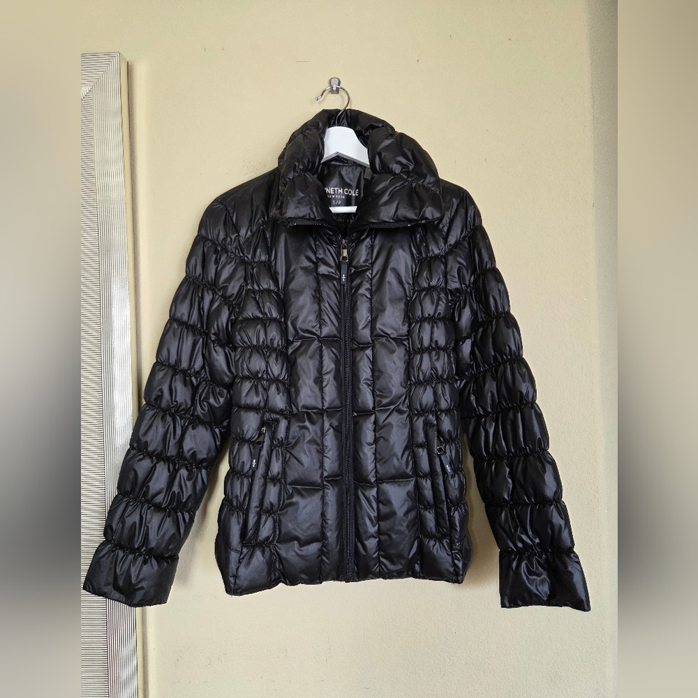 Kenneth Cole Black Packable Puffer Travel Outdoors